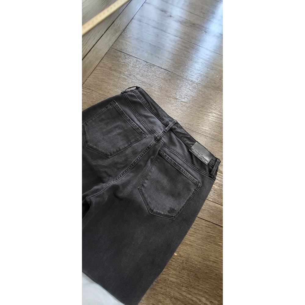 Seven7 Jeans Womens 6 Black Mid Rise Skinny Super Stretch Soft Denim Pants - Picture 7 of 10